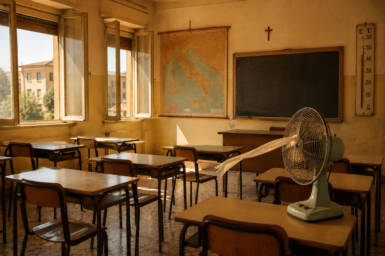 Aule come forni, ma la scuola resti aperta 1 aule come forni