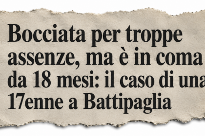 La scuola come bersaglio. Note sulla ragazza in coma bocciata per le assenze 1 bocciata per troppe assenza