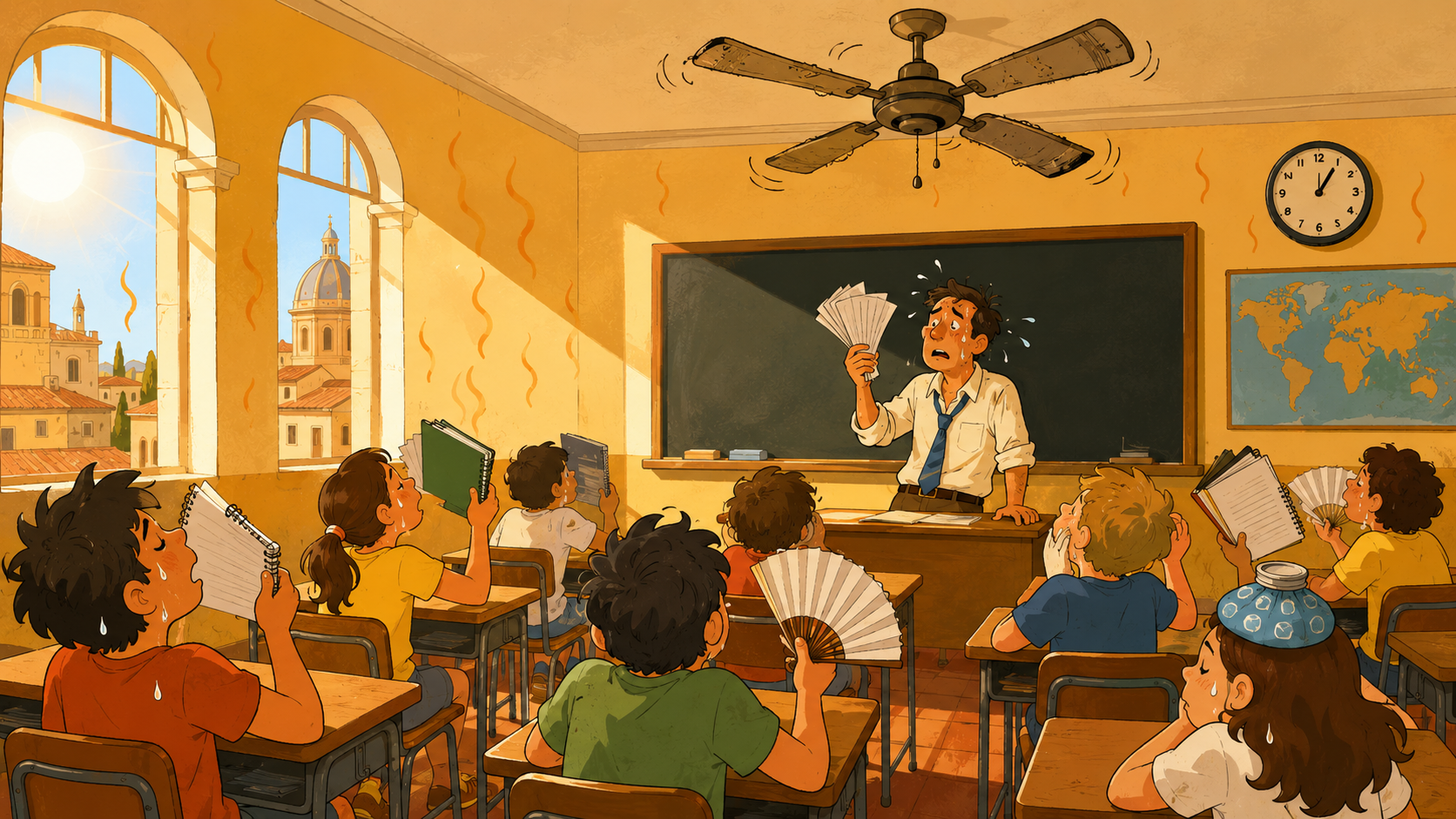 caldo a scuola